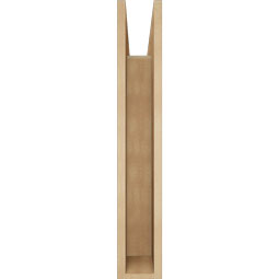 Ekena Millwork - BKTUR055X22X34TRA05RCPR - Timberthane Faux Wood Traditional Style Bracket, Block Ends, 5 1/2"W x 22"D x 34"H, Primed Tan