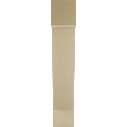 Ekena Millwork - BKTUR055X24X32TRA05RCPR - Timberthane Faux Wood Traditional Style Bracket, Block Ends, 5 1/2"W x 24"D x 32"H, Primed Tan