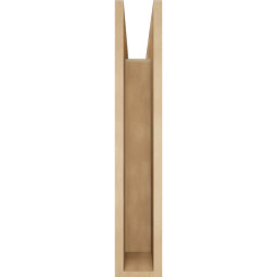 Ekena Millwork - BKTUR055X24X32TRA05RCPR - Timberthane Faux Wood Traditional Style Bracket, Block Ends, 5 1/2"W x 24"D x 32"H, Primed Tan