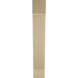 Ekena Millwork - BKTUR055X24X36TRA05RCPR - Timberthane Faux Wood Traditional Style Bracket, Block Ends, 5 1/2"W x 24"D x 36"H, Primed Tan