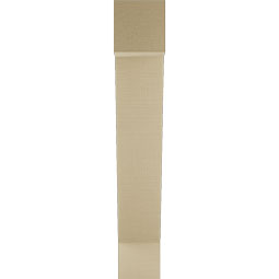 Ekena Millwork - BKTUR055X26X34TRA05RCPR - Timberthane Faux Wood Traditional Style Bracket, Block Ends, 5 1/2"W x 26"D x 34"H, Primed Tan