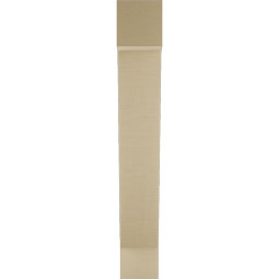 Ekena Millwork - BKTUR055X26X38TRA05RCPR - Timberthane Faux Wood Traditional Style Bracket, Block Ends, 5 1/2"W x 26"D x 38"H, Primed Tan