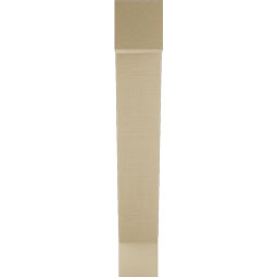 Ekena Millwork - BKTUR055X28X36TRA05RCPR - Timberthane Faux Wood Traditional Style Bracket, Block Ends, 5 1/2"W x 28"D x 36"H, Primed Tan
