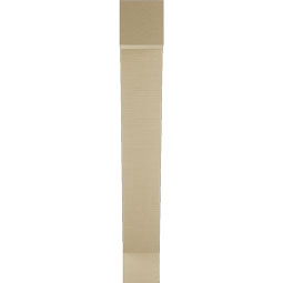 Ekena Millwork - BKTUR055X28X40TRA05RCPR - Timberthane Faux Wood Traditional Style Bracket, Block Ends, 5 1/2"W x 28"D x 40"H, Primed Tan