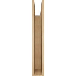 Ekena Millwork - BKTUR055X30X34TRA05RCPR - Timberthane Faux Wood Traditional Style Bracket, Block Ends, 5 1/2"W x 30"D x 34"H, Primed Tan