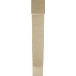 Ekena Millwork - BKTUR055X30X36TRA05RCPR - Timberthane Faux Wood Traditional Style Bracket, Block Ends, 5 1/2"W x 30"D x 36"H, Primed Tan