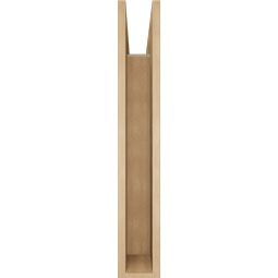 Ekena Millwork - BKTUR055X30X36TRA05RCPR - Timberthane Faux Wood Traditional Style Bracket, Block Ends, 5 1/2"W x 30"D x 36"H, Primed Tan