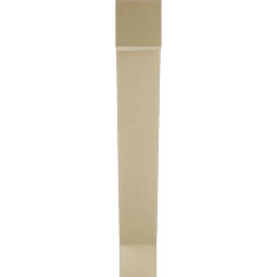 Ekena Millwork - BKTUR055X30X38TRA05RCPR - Timberthane Faux Wood Traditional Style Bracket, Block Ends, 5 1/2"W x 30"D x 38"H, Primed Tan