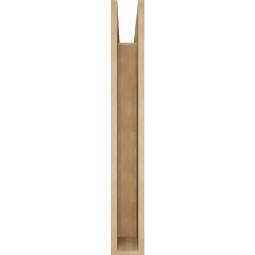 Ekena Millwork - BKTUR055X30X42TRA05RCPR - Timberthane Faux Wood Traditional Style Bracket, Block Ends, 5 1/2"W x 30"D x 42"H, Primed Tan
