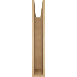 Ekena Millwork - BKTUR055X32X32TRA05RCPR - Timberthane Faux Wood Traditional Style Bracket, Block Ends, 5 1/2"W x 32"D x 32"H, Primed Tan