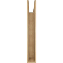 Ekena Millwork - BKTUR055X32X36TRA05RCPR - Timberthane Faux Wood Traditional Style Bracket, Block Ends, 5 1/2"W x 32"D x 36"H, Primed Tan