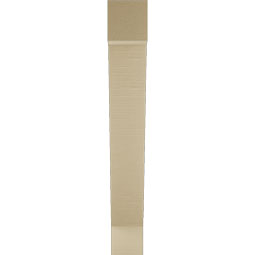 Ekena Millwork - BKTUR055X32X40TRA05RCPR - Timberthane Faux Wood Traditional Style Bracket, Block Ends, 5 1/2"W x 32"D x 40"H, Primed Tan