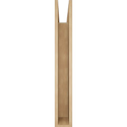 Ekena Millwork - BKTUR055X32X40TRA05RCPR - Timberthane Faux Wood Traditional Style Bracket, Block Ends, 5 1/2"W x 32"D x 40"H, Primed Tan