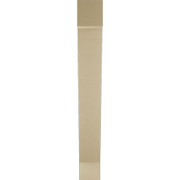 Ekena Millwork - BKTUR055X32X44TRA05RCPR - Timberthane Faux Wood Traditional Style Bracket, Block Ends, 5 1/2"W x 32"D x 44"H, Primed Tan