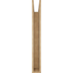 Ekena Millwork - BKTUR055X32X44TRA05RCPR - Timberthane Faux Wood Traditional Style Bracket, Block Ends, 5 1/2"W x 32"D x 44"H, Primed Tan
