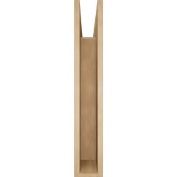 Ekena Millwork - BKTUR055X34X34TRA05RCPR - Timberthane Faux Wood Traditional Style Bracket, Block Ends, 5 1/2"W x 34"D x 34"H, Primed Tan