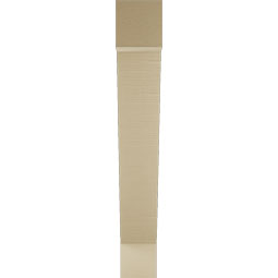 Ekena Millwork - BKTUR055X34X38TRA05RCPR - Timberthane Faux Wood Traditional Style Bracket, Block Ends, 5 1/2"W x 34"D x 38"H, Primed Tan