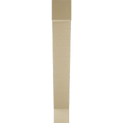 Ekena Millwork - BKTUR055X34X40TRA05RCPR - Timberthane Faux Wood Traditional Style Bracket, Block Ends, 5 1/2"W x 34"D x 40"H, Primed Tan