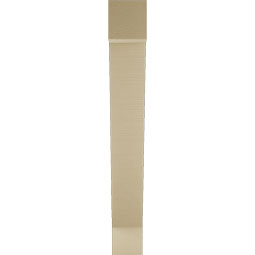 Ekena Millwork - BKTUR055X34X42TRA05RCPR - Timberthane Faux Wood Traditional Style Bracket, Block Ends, 5 1/2"W x 34"D x 42"H, Primed Tan