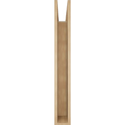 Ekena Millwork - BKTUR055X34X42TRA05RCPR - Timberthane Faux Wood Traditional Style Bracket, Block Ends, 5 1/2"W x 34"D x 42"H, Primed Tan