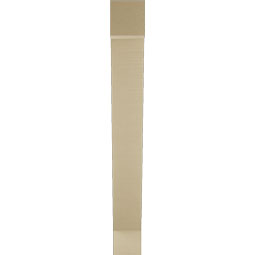 Ekena Millwork - BKTUR055X34X46TRA05RCPR - Timberthane Faux Wood Traditional Style Bracket, Block Ends, 5 1/2"W x 34"D x 46"H, Primed Tan