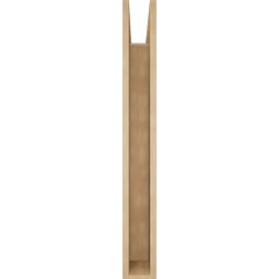Ekena Millwork - BKTUR055X34X46TRA05RCPR - Timberthane Faux Wood Traditional Style Bracket, Block Ends, 5 1/2"W x 34"D x 46"H, Primed Tan