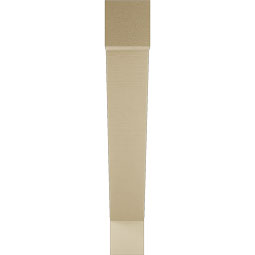 Ekena Millwork - BKTUR055X36X36TRA05RCPR - Timberthane Faux Wood Traditional Style Bracket, Block Ends, 5 1/2"W x 36"D x 36"H, Primed Tan