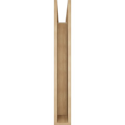 Ekena Millwork - BKTUR055X36X40TRA05RCPR - Timberthane Faux Wood Traditional Style Bracket, Block Ends, 5 1/2"W x 36"D x 40"H, Primed Tan