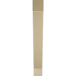 Ekena Millwork - BKTUR055X36X44TRA05RCPR - Timberthane Faux Wood Traditional Style Bracket, Block Ends, 5 1/2"W x 36"D x 44"H, Primed Tan