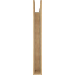 Ekena Millwork - BKTUR055X36X44TRA05RCPR - Timberthane Faux Wood Traditional Style Bracket, Block Ends, 5 1/2"W x 36"D x 44"H, Primed Tan