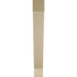 Ekena Millwork - BKTUR055X38X42TRA05RCPR - Timberthane Faux Wood Traditional Style Bracket, Block Ends, 5 1/2"W x 38"D x 42"H, Primed Tan