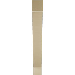 Ekena Millwork - BKTUR055X38X44TRA05RCPR - Timberthane Faux Wood Traditional Style Bracket, Block Ends, 5 1/2"W x 38"D x 44"H, Primed Tan