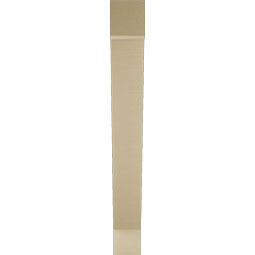 Ekena Millwork - BKTUR055X38X46TRA05RCPR - Timberthane Faux Wood Traditional Style Bracket, Block Ends, 5 1/2"W x 38"D x 46"H, Primed Tan
