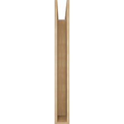 Ekena Millwork - BKTUR055X38X46TRA05RCPR - Timberthane Faux Wood Traditional Style Bracket, Block Ends, 5 1/2"W x 38"D x 46"H, Primed Tan