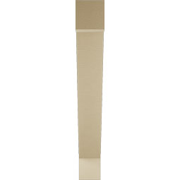 Ekena Millwork - BKTUR055X40X40TRA05RCPR - Timberthane Faux Wood Traditional Style Bracket, Block Ends, 5 1/2"W x 40"D x 40"H, Primed Tan