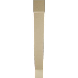 Ekena Millwork - BKTUR055X40X44TRA05RCPR - Timberthane Faux Wood Traditional Style Bracket, Block Ends, 5 1/2"W x 40"D x 44"H, Primed Tan