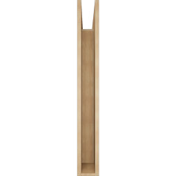 Ekena Millwork - BKTUR055X40X44TRA05RCPR - Timberthane Faux Wood Traditional Style Bracket, Block Ends, 5 1/2"W x 40"D x 44"H, Primed Tan