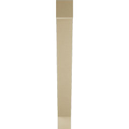 Ekena Millwork - BKTUR055X40X48TRA05RCPR - Timberthane Faux Wood Traditional Style Bracket, Block Ends, 5 1/2"W x 40"D x 48"H, Primed Tan