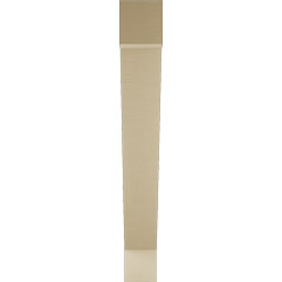 Ekena Millwork - BKTUR055X42X42TRA05RCPR - Timberthane Faux Wood Traditional Style Bracket, Block Ends, 5 1/2"W x 42"D x 42"H, Primed Tan
