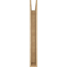 Ekena Millwork - BKTUR055X42X48TRA05RCPR - Timberthane Faux Wood Traditional Style Bracket, Block Ends, 5 1/2"W x 42"D x 48"H, Primed Tan