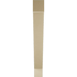 Ekena Millwork - BKTUR055X44X44TRA05RCPR - Timberthane Faux Wood Traditional Style Bracket, Block Ends, 5 1/2"W x 44"D x 44"H, Primed Tan