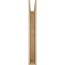 Ekena Millwork - BKTUR055X44X44TRA05RCPR - Timberthane Faux Wood Traditional Style Bracket, Block Ends, 5 1/2"W x 44"D x 44"H, Primed Tan