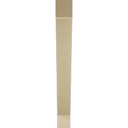 Ekena Millwork - BKTUR055X44X48TRA05RCPR - Timberthane Faux Wood Traditional Style Bracket, Block Ends, 5 1/2"W x 44"D x 48"H, Primed Tan