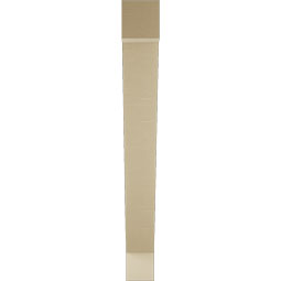 Ekena Millwork - BKTUR055X48X48TRA05RCPR - Timberthane Faux Wood Traditional Style Bracket, Block Ends, 5 1/2"W x 48"D x 48"H, Primed Tan