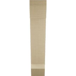 Ekena Millwork - BKTUR035X14X18TRA06RCPR - Timberthane Faux Wood Traditional Style Bracket, Slat Ends, 3 1/2"W x 14"D x 18"H, Primed Tan