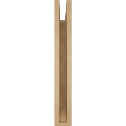 Ekena Millwork - BKTUR035X14X26TRA06RCPR - Timberthane Faux Wood Traditional Style Bracket, Slat Ends, 3 1/2"W x 14"D x 26"H, Primed Tan