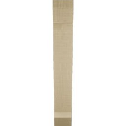 Ekena Millwork - BKTUR035X16X24TRA06RCPR - Timberthane Faux Wood Traditional Style Bracket, Slat Ends, 3 1/2"W x 16"D x 24"H, Primed Tan