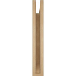 Ekena Millwork - BKTUR035X16X24TRA06RCPR - Timberthane Faux Wood Traditional Style Bracket, Slat Ends, 3 1/2"W x 16"D x 24"H, Primed Tan