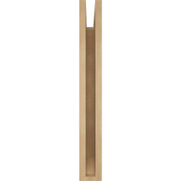Ekena Millwork - BKTUR035X16X28TRA06RCPR - Timberthane Faux Wood Traditional Style Bracket, Slat Ends, 3 1/2"W x 16"D x 28"H, Primed Tan