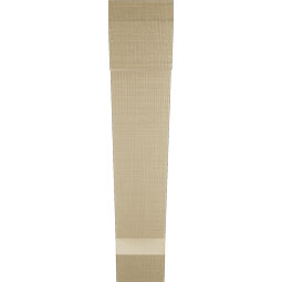 Ekena Millwork - BKTUR035X18X18TRA06RCPR - Timberthane Faux Wood Traditional Style Bracket, Slat Ends, 3 1/2"W x 18"D x 18"H, Primed Tan